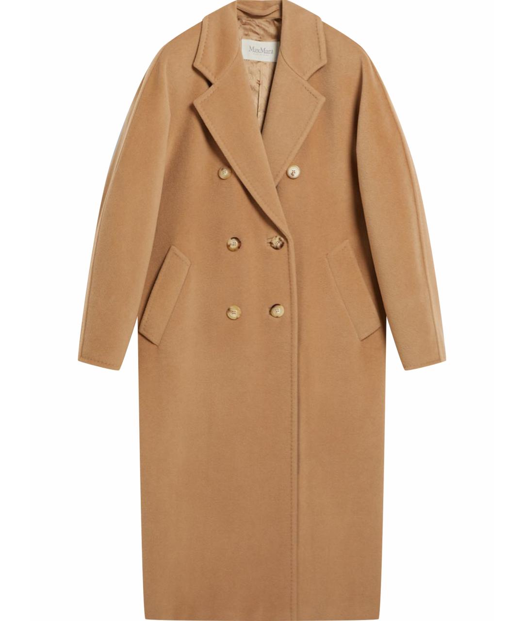 MAX MARA Бежевое шерстяное пальто, фото 1