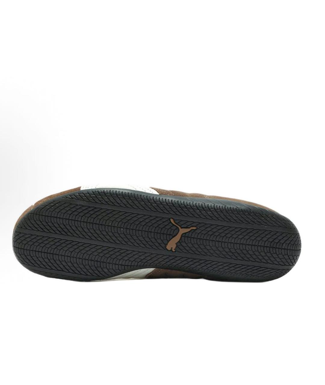 PUMA Коричневые замшевые кроссовки, фото 4