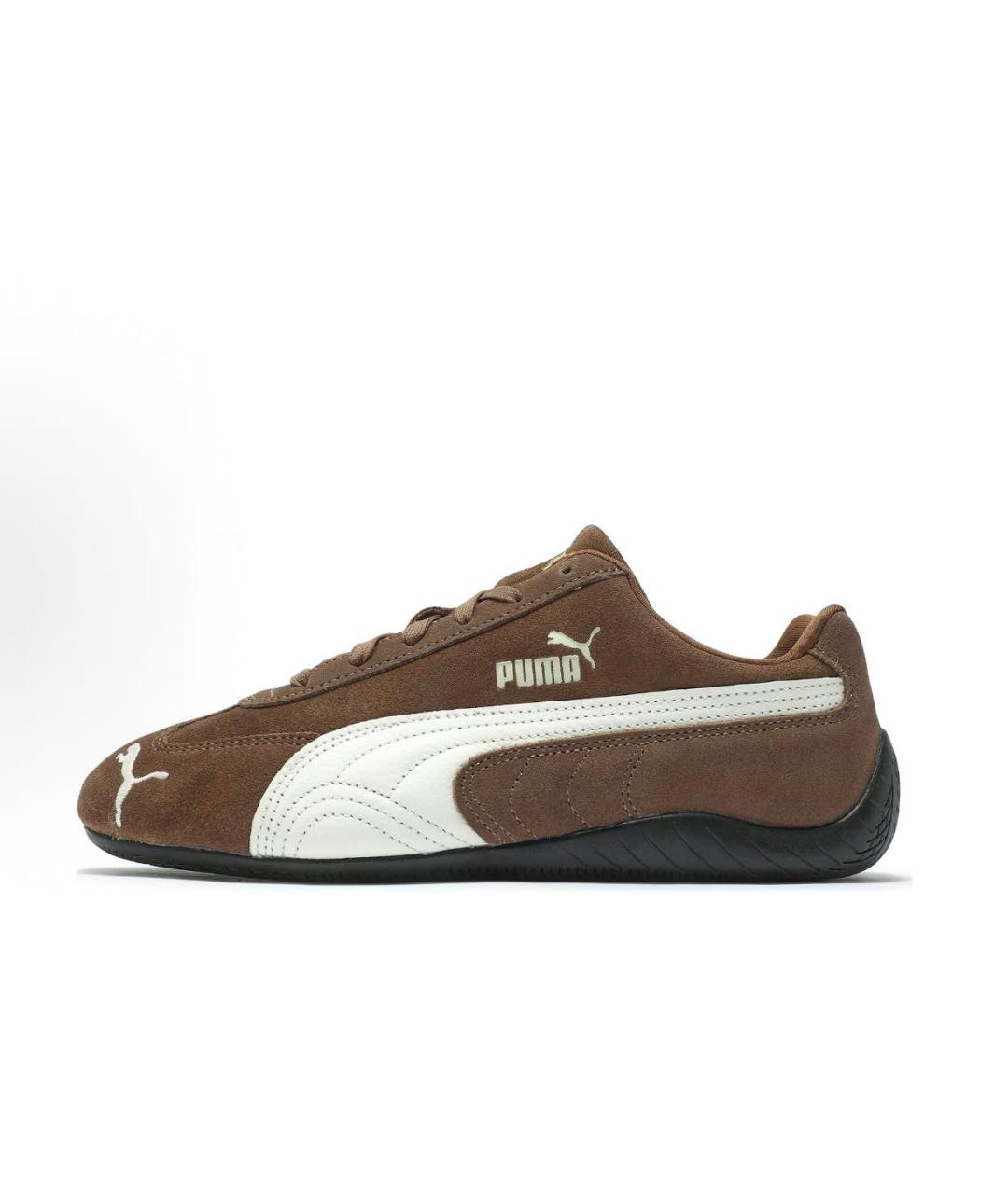 PUMA Коричневые замшевые кроссовки, фото 7
