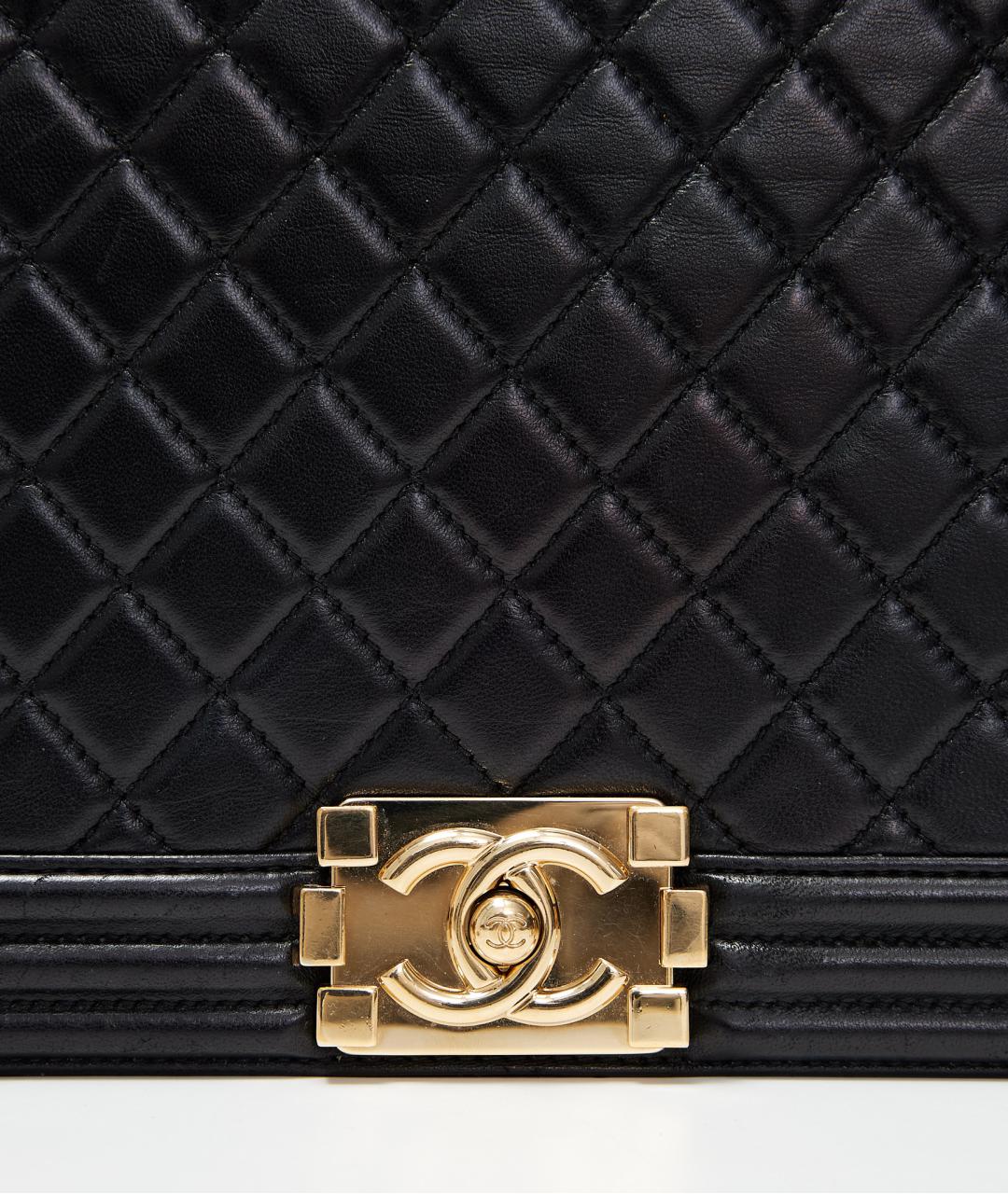 CHANEL Черная кожаная сумка через плечо, фото 4