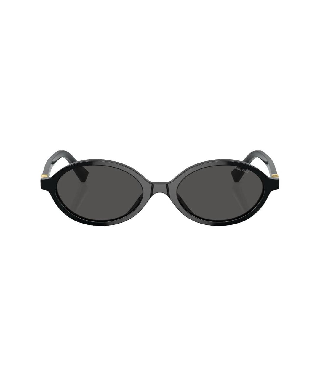 MIU MIU Черные пластиковые солнцезащитные очки, фото 7