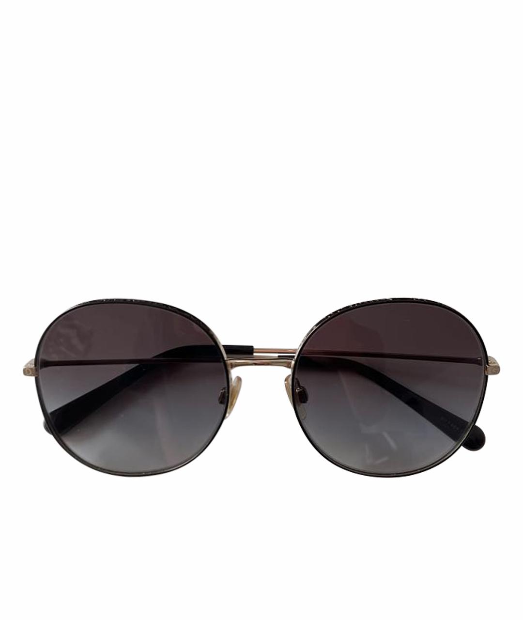 DOLCE&GABBANA Черные металлические солнцезащитные очки, фото 1