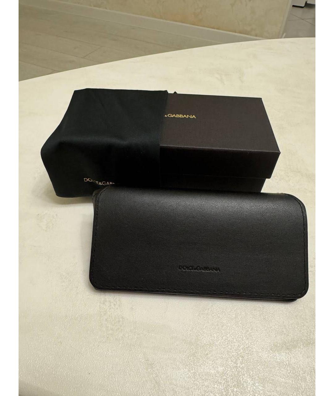 DOLCE&GABBANA Черные пластиковые солнцезащитные очки, фото 4