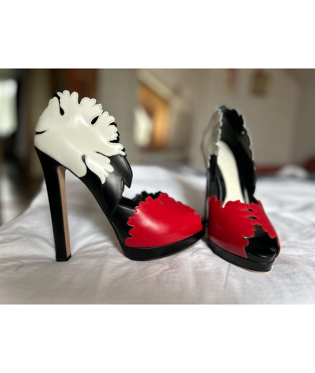 MCQ ALEXANDER MCQUEEN Мульти кожаные туфли, фото 2