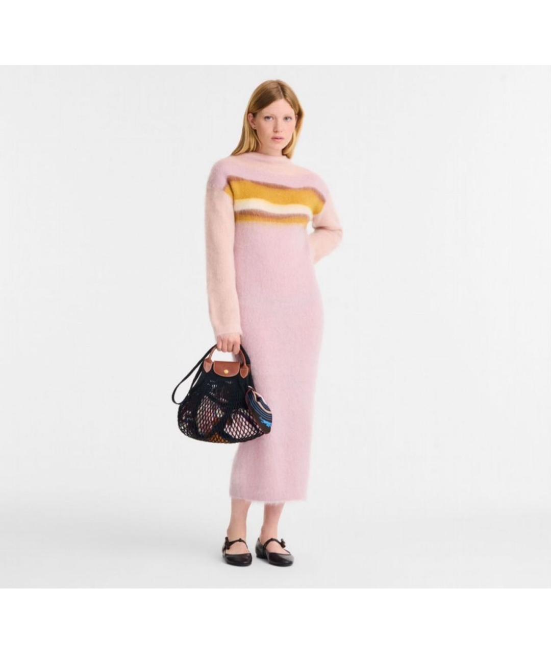 LONGCHAMP Черная хлопковая пляжная сумка, фото 3