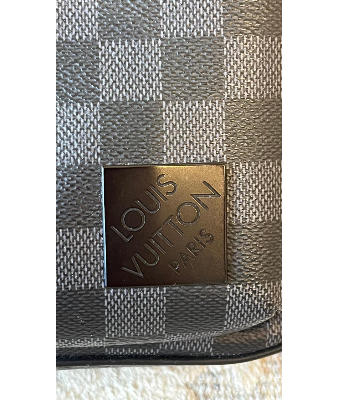 LOUIS VUITTON Антрацитовая сумка на плечо, фото 2