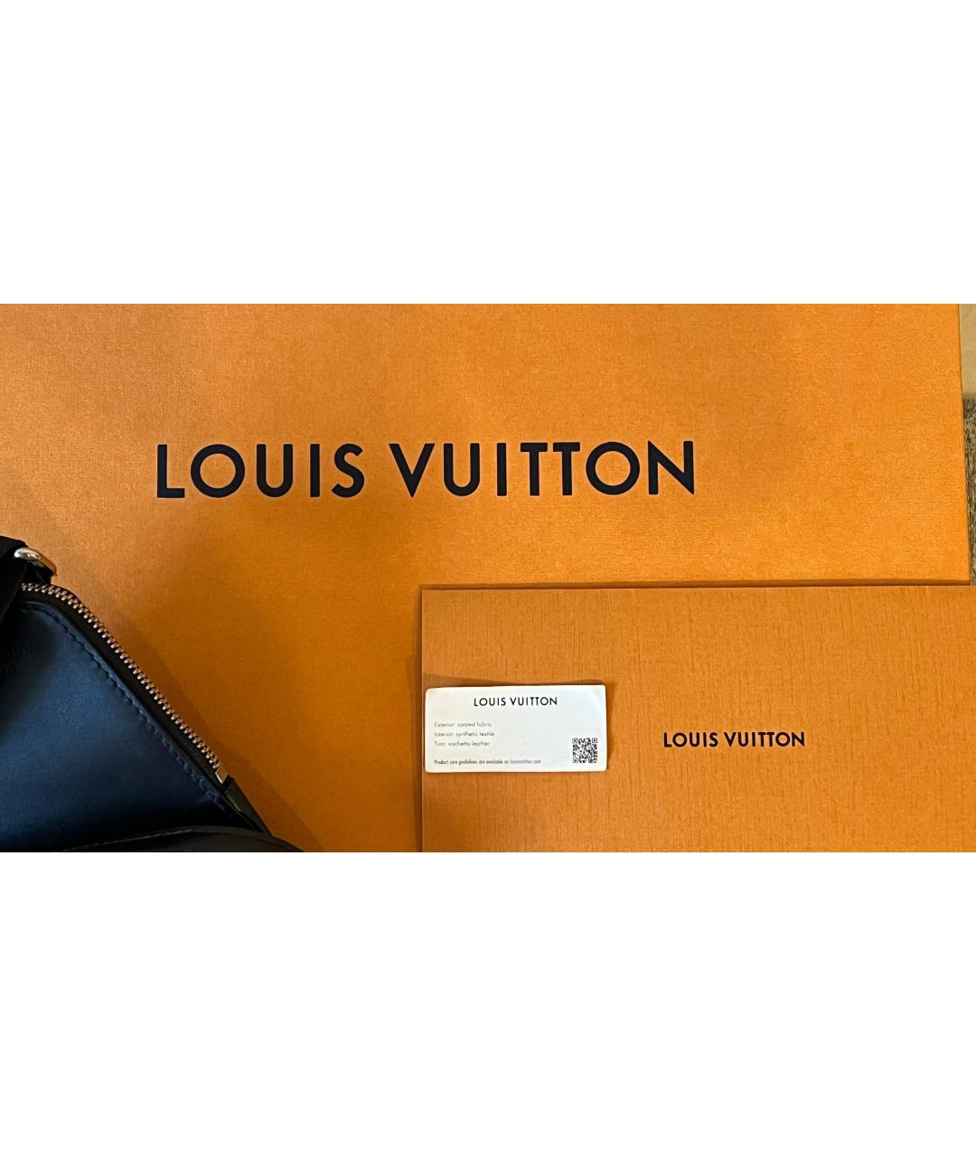 LOUIS VUITTON Антрацитовая сумка на плечо, фото 3