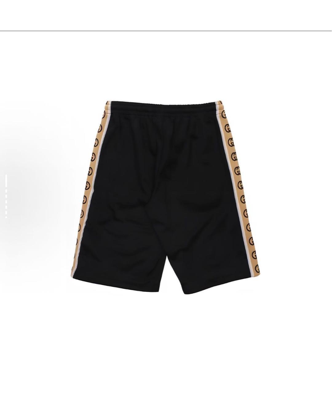 GUCCI Черные хлопковые шорты, фото 2
