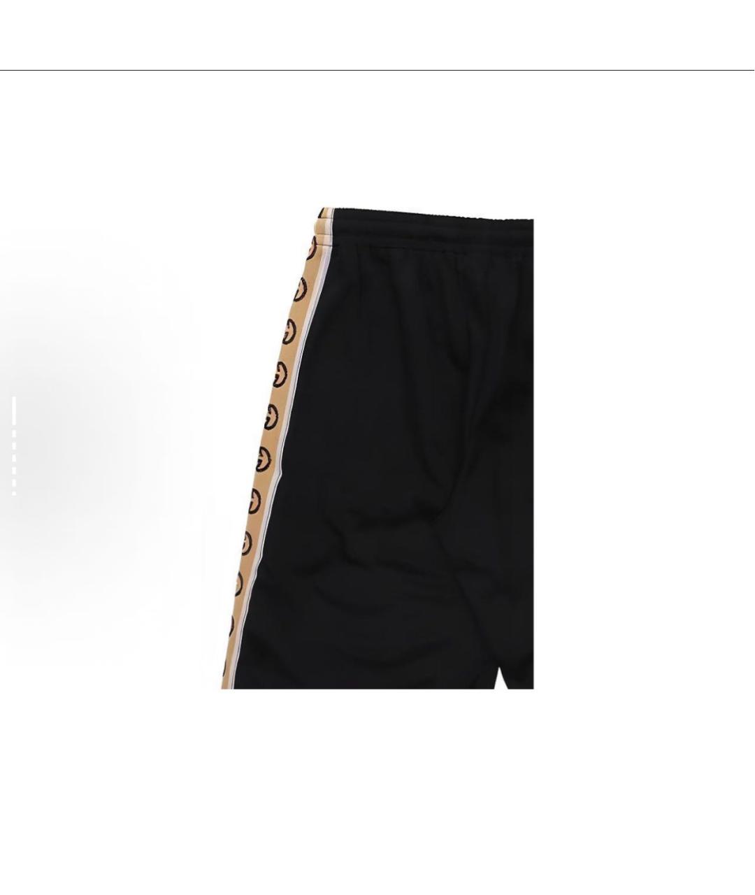 GUCCI Черные хлопковые шорты, фото 3