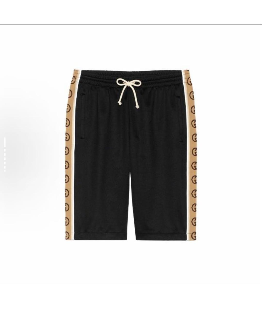 GUCCI Черные хлопковые шорты, фото 8