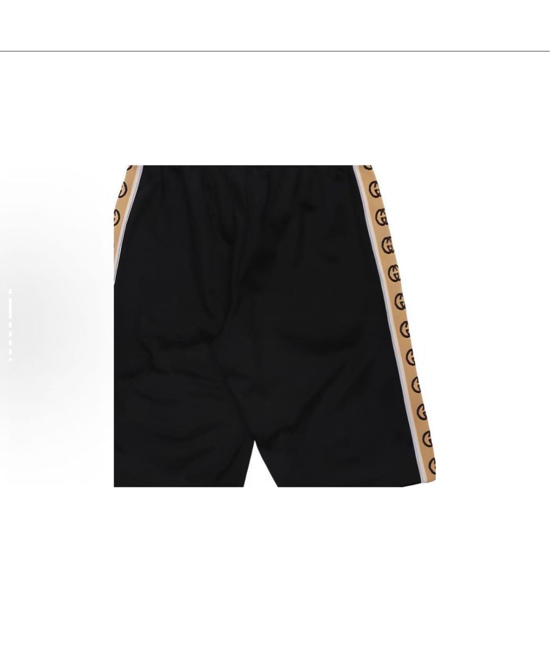 GUCCI Черные хлопковые шорты, фото 7
