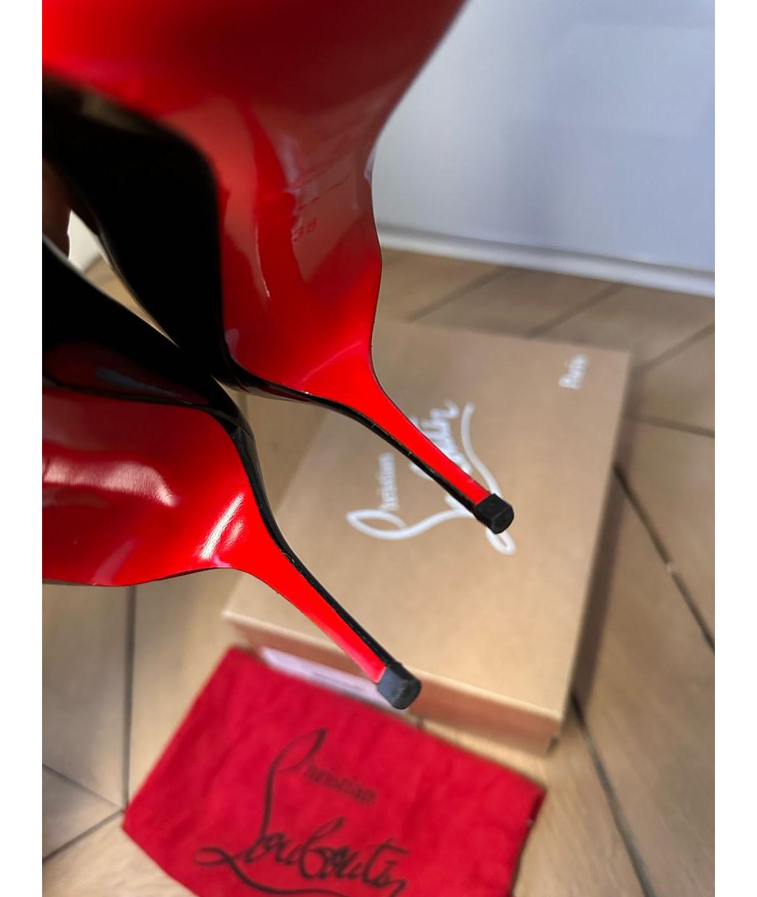 CHRISTIAN LOUBOUTIN Черные туфли из лакированной кожи, фото 6