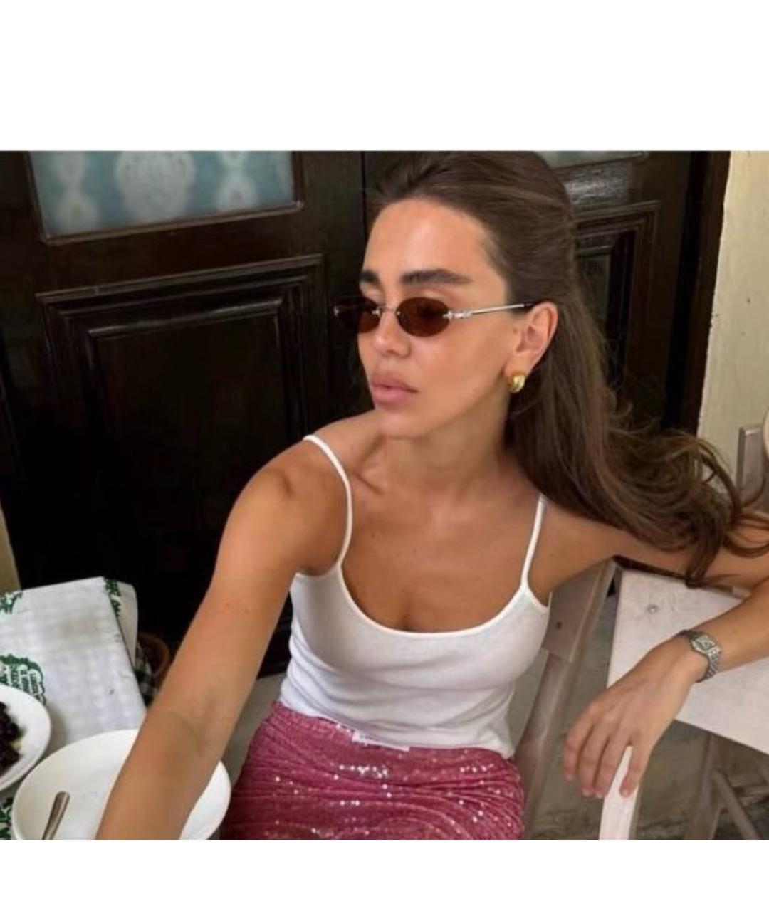 MIU MIU Коричневые металлические солнцезащитные очки, фото 6