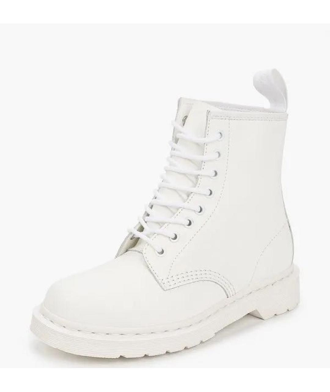 DR. MARTENS Белые кожаные ботинки, фото 9