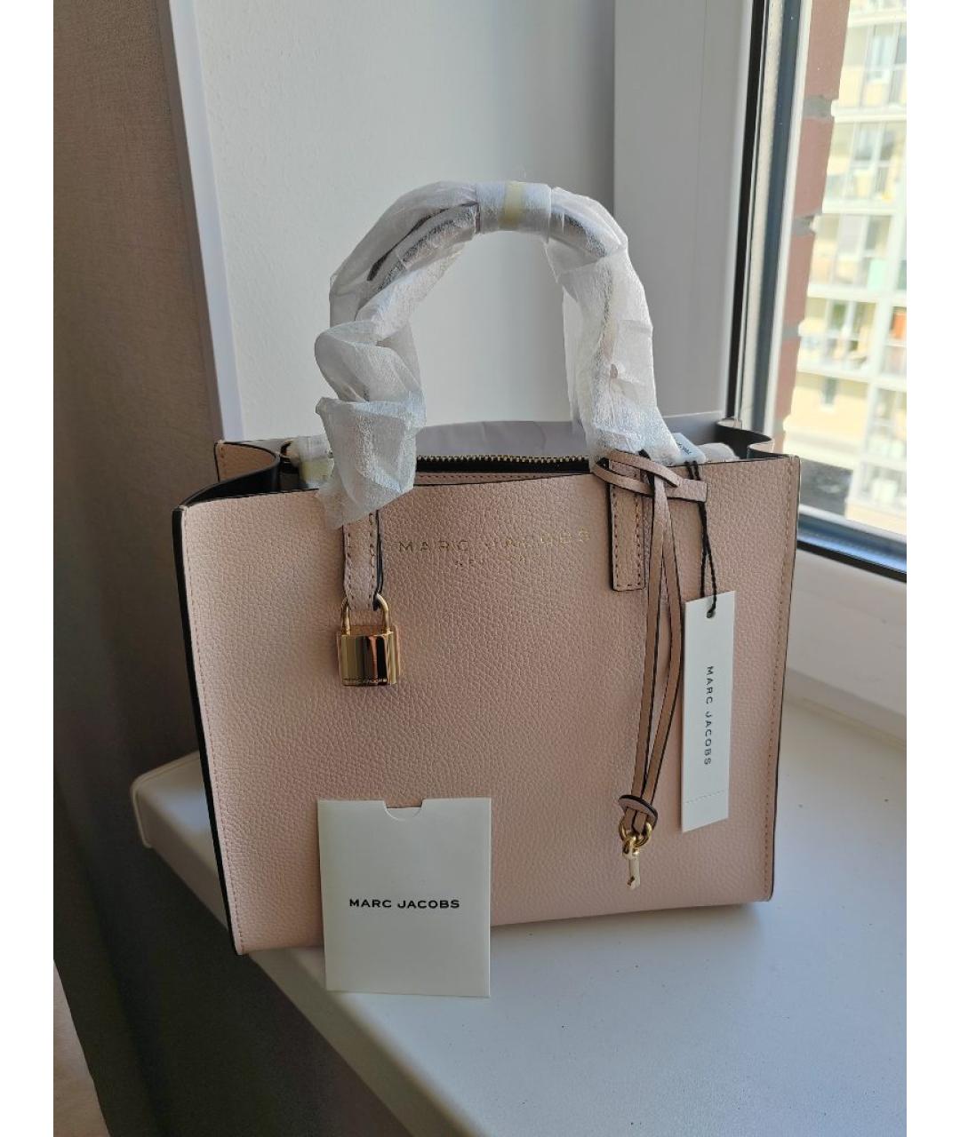 MARC JACOBS Розовая кожаная сумка через плечо, фото 2