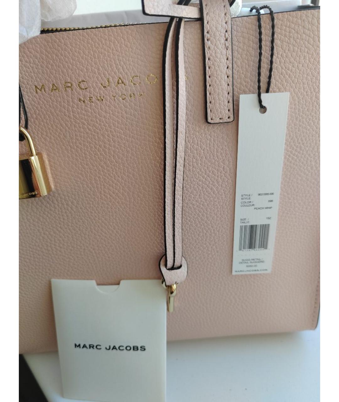 MARC JACOBS Розовая кожаная сумка через плечо, фото 5