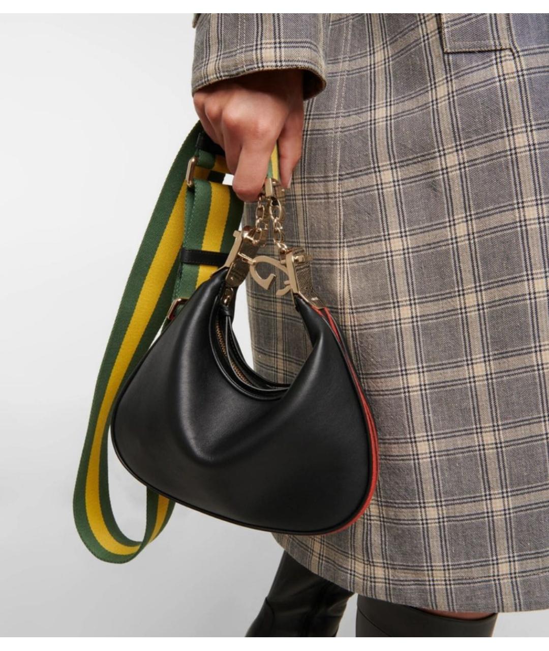 GUCCI Черная кожаная сумка через плечо, фото 4