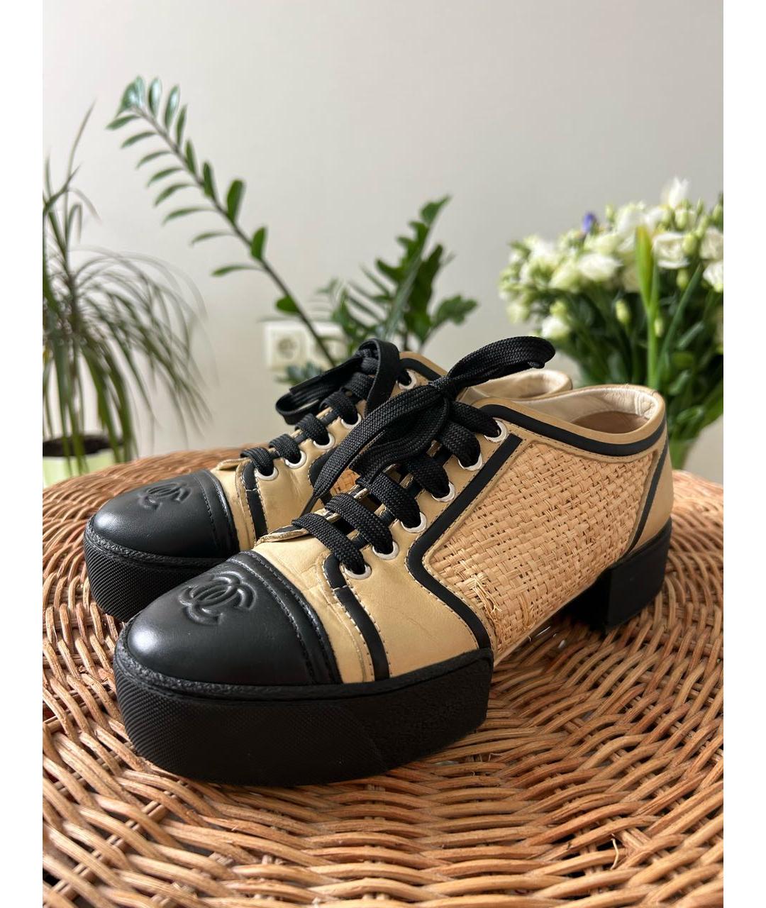 CHANEL Мульти кожаные брогги и оксфорды, фото 4