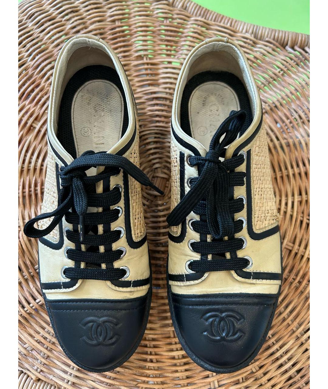 CHANEL Мульти кожаные брогги и оксфорды, фото 3