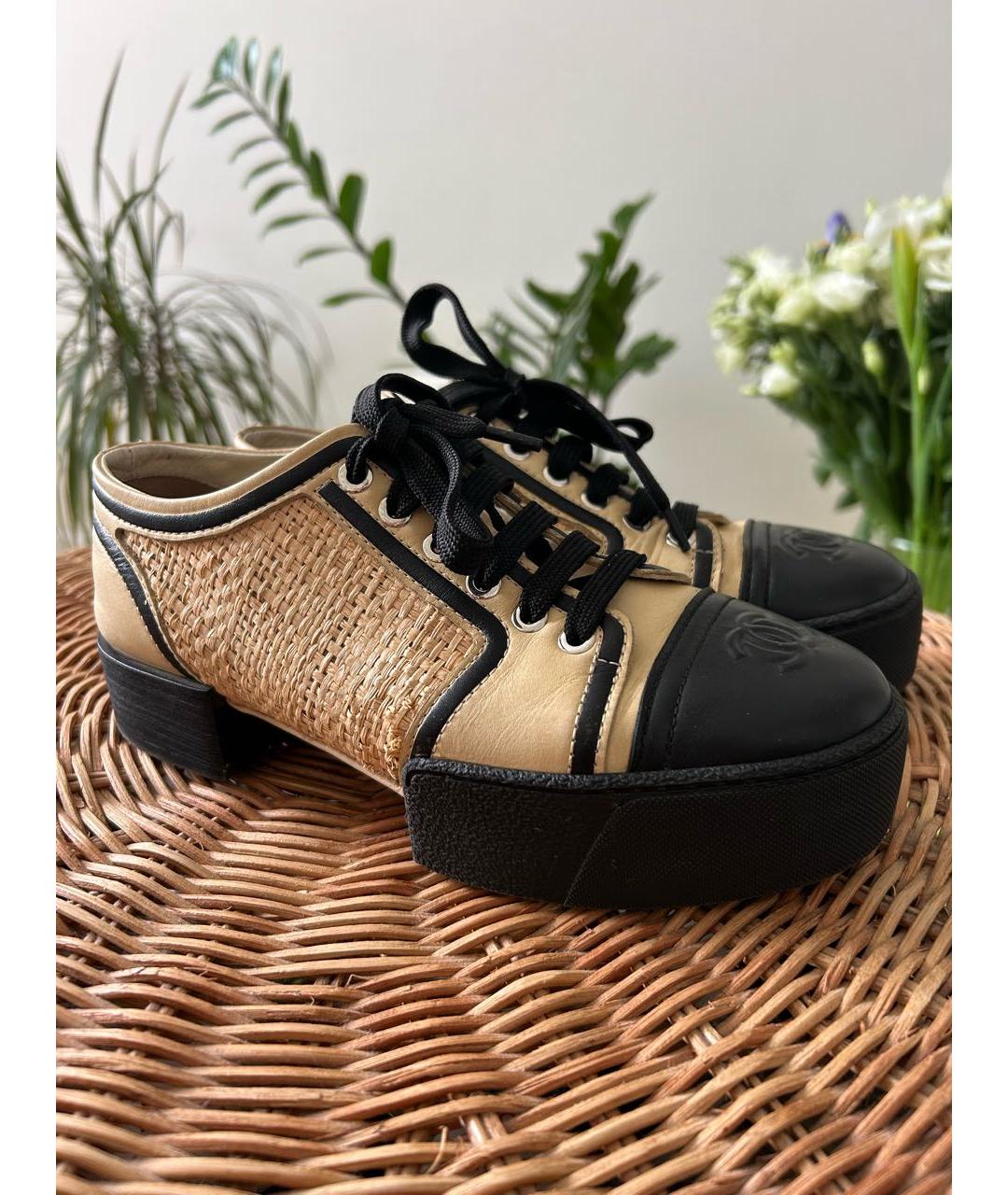 CHANEL Мульти кожаные брогги и оксфорды, фото 2