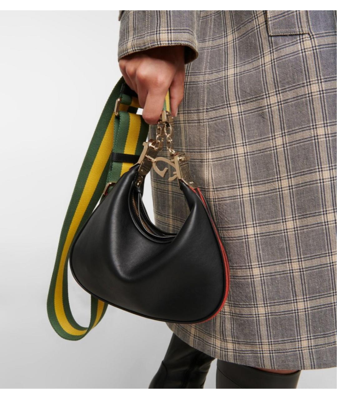 GUCCI Бордовая кожаная сумка через плечо, фото 8