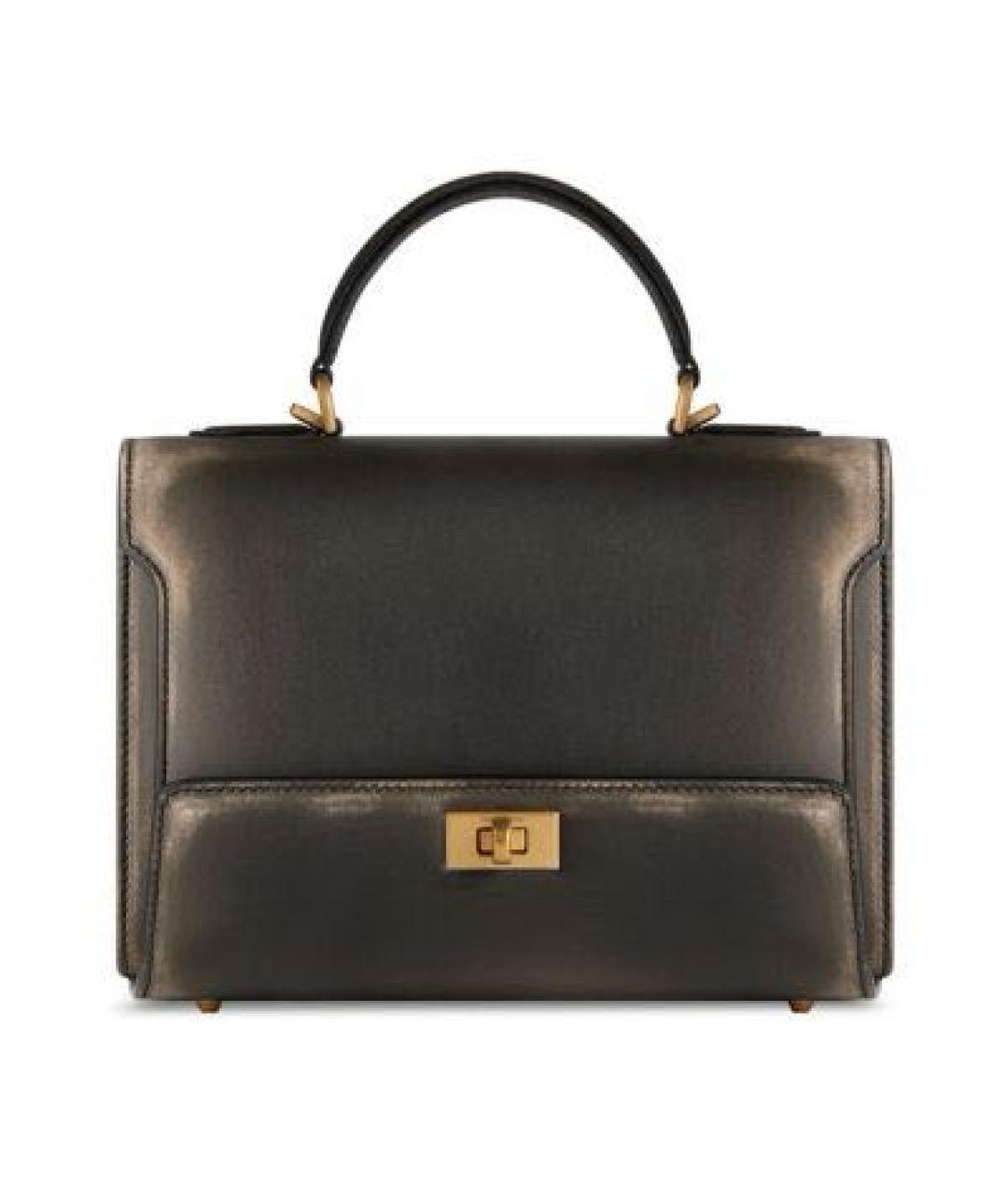 BALENCIAGA Черная кожаная сумка с короткими ручками, фото 9
