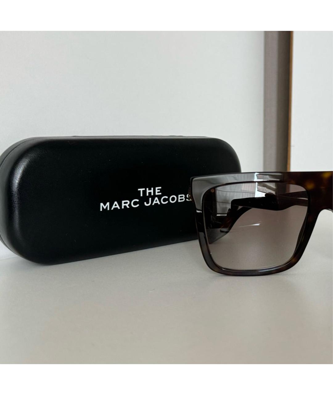 MARC JACOBS Коричневые пластиковые солнцезащитные очки, фото 4