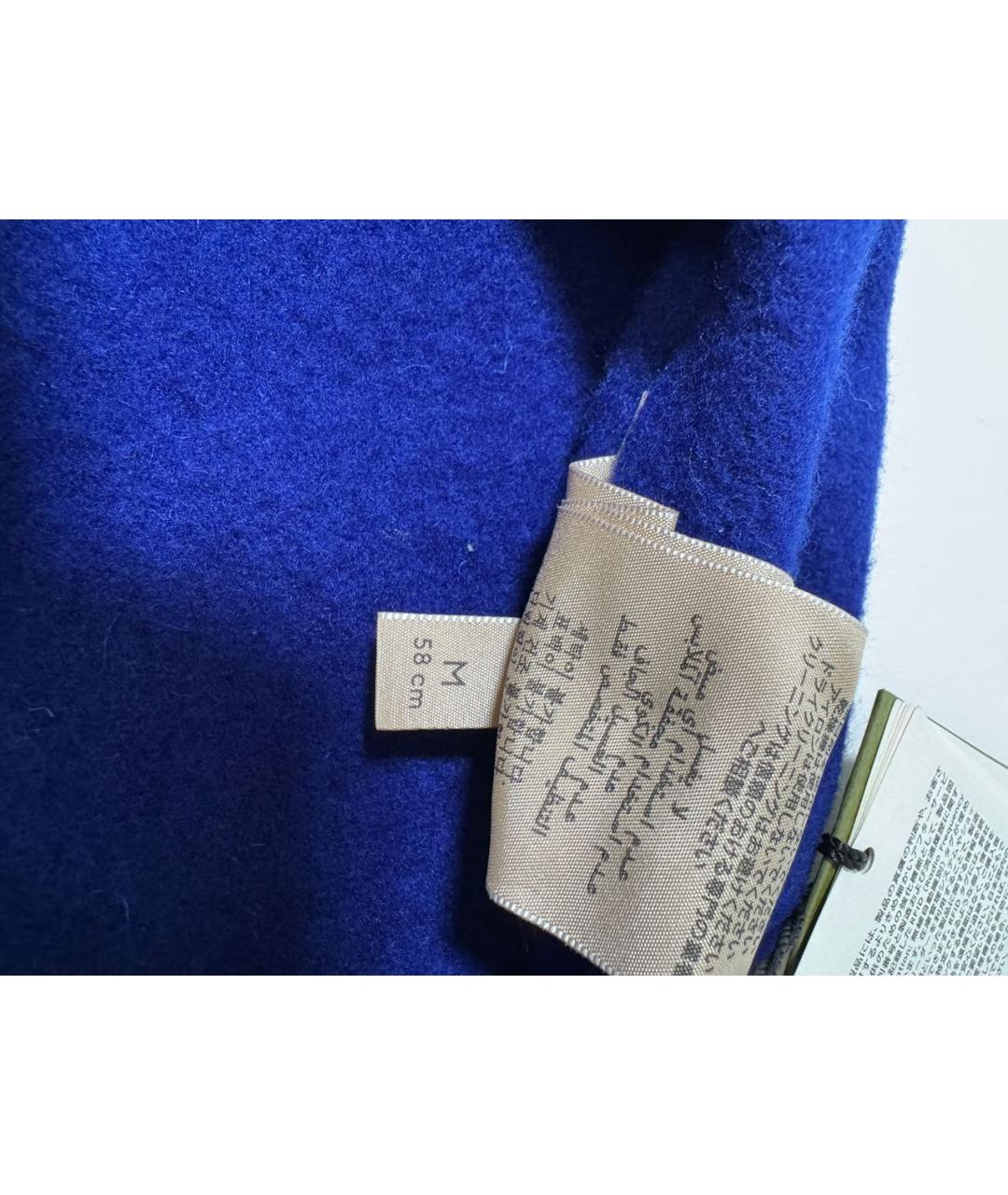 GUCCI Синяя шерстяная шляпа, фото 8