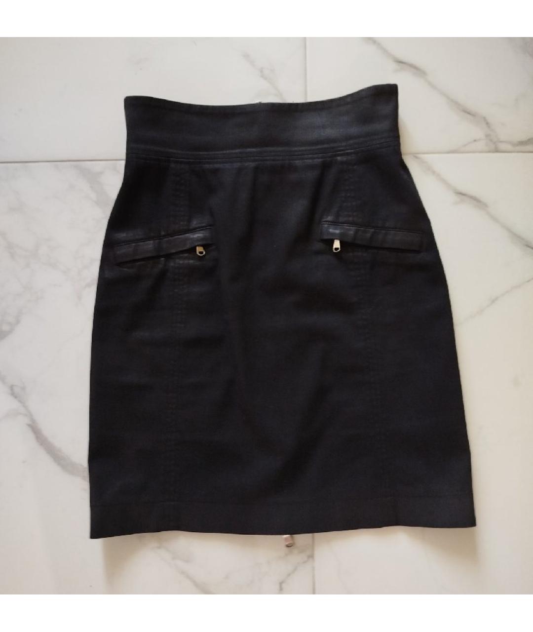 PIERRE BALMAIN Черная юбка мини, фото 5