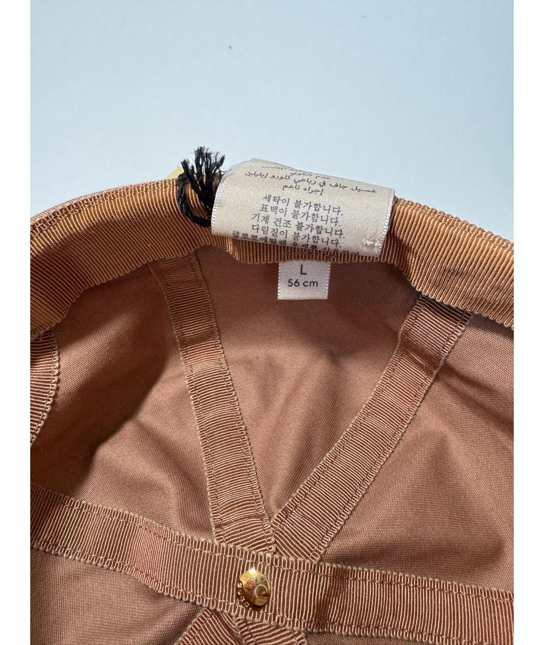 GUCCI Коричневая хлопковая кепка, фото 7