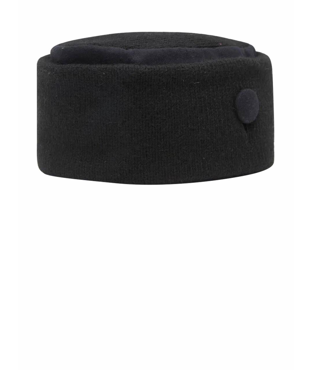 YOHJI YAMAMOTO Черная шерстяная шляпа, фото 1