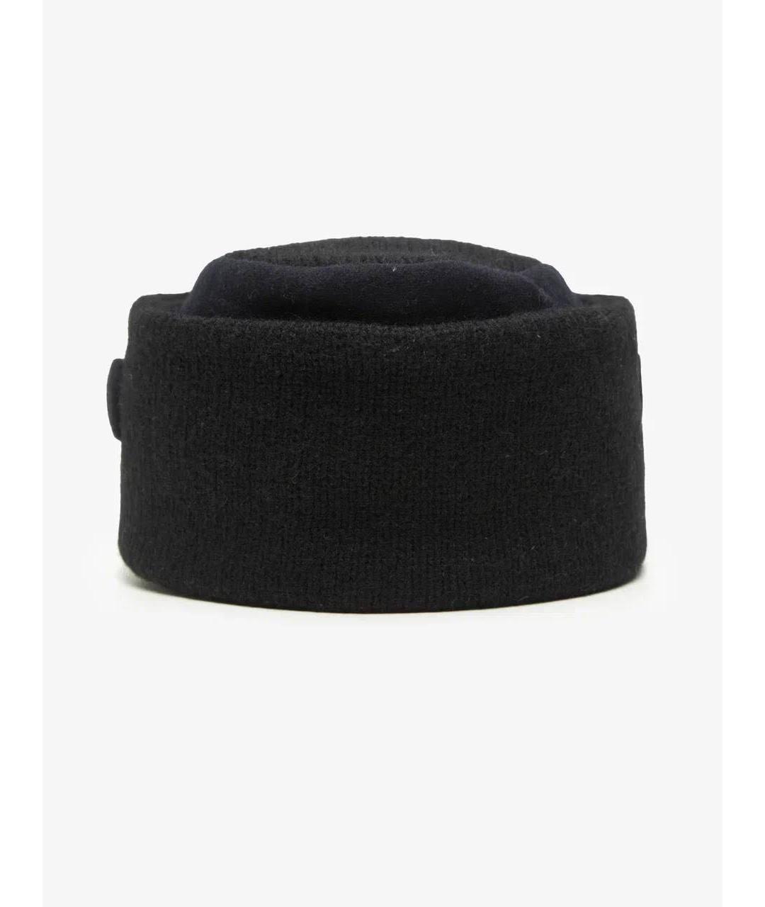 YOHJI YAMAMOTO Черная шерстяная шляпа, фото 2