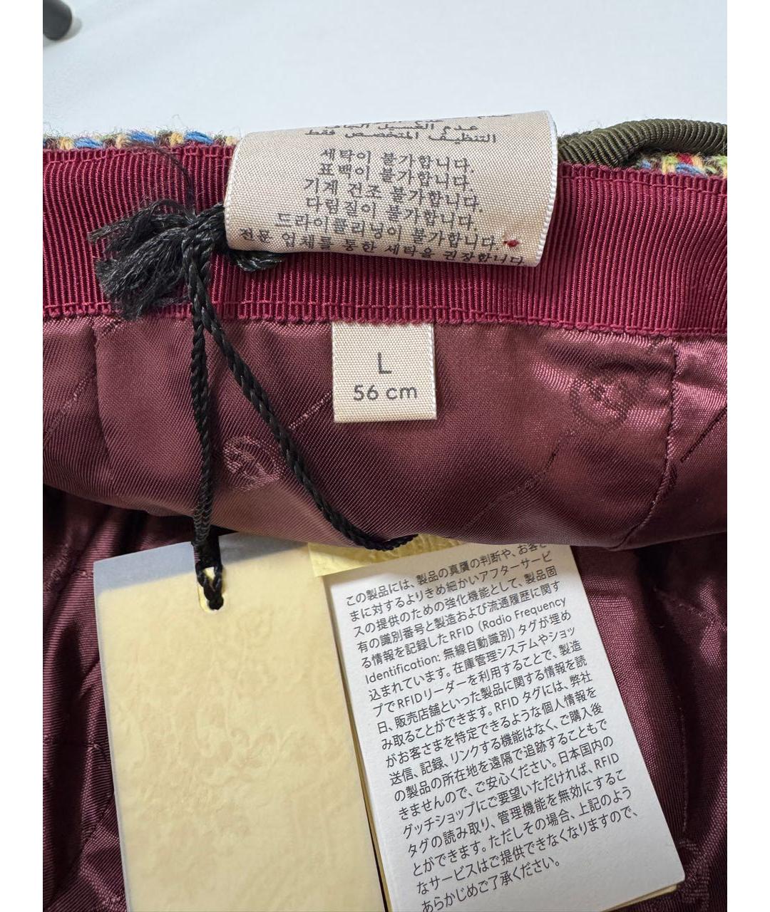 GUCCI Мульти шерстяная кепка, фото 6