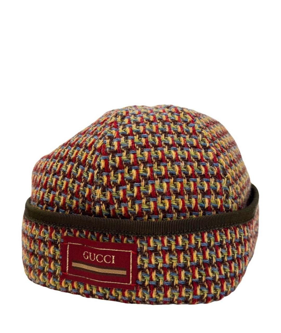 GUCCI Мульти шерстяная кепка, фото 9