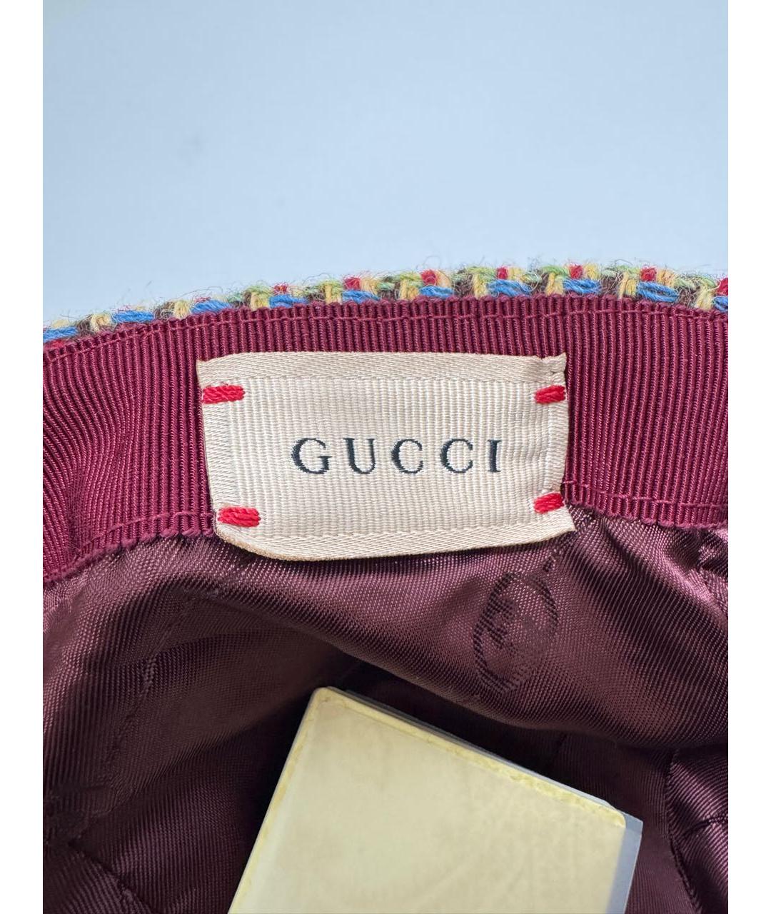 GUCCI Мульти шерстяная кепка, фото 7