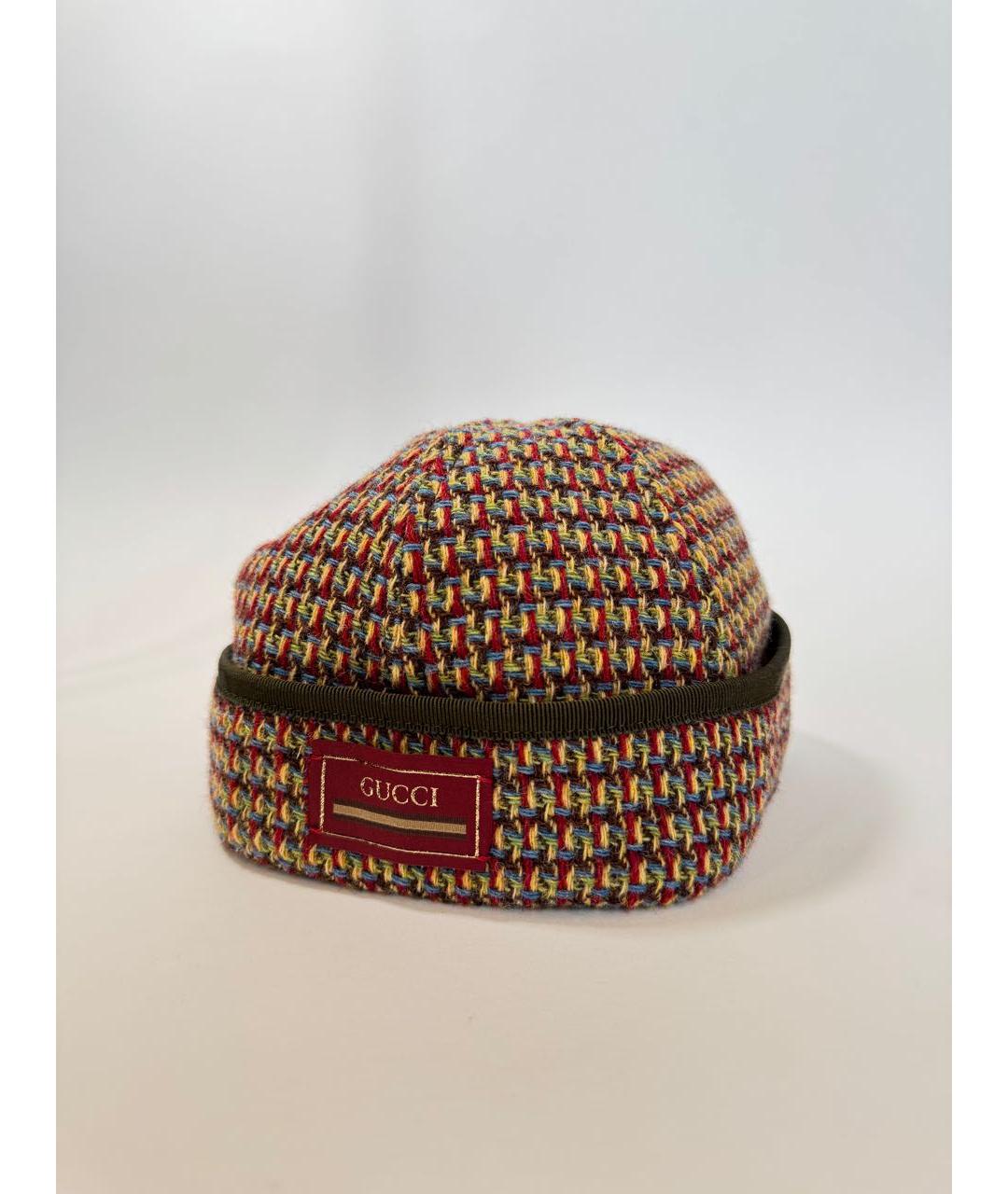 GUCCI Мульти шерстяная кепка, фото 2