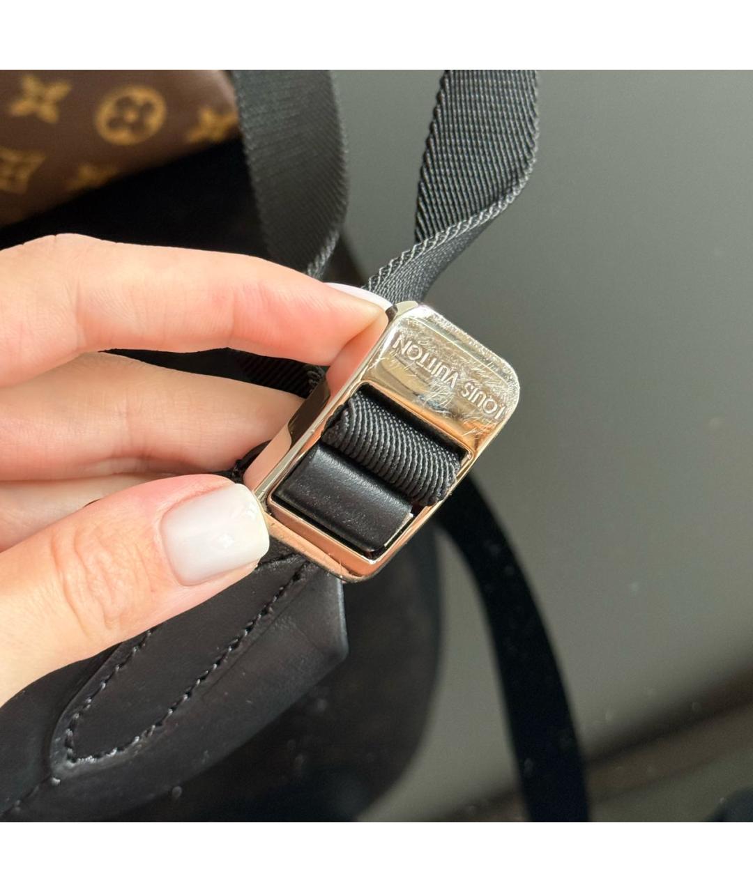 LOUIS VUITTON Коричневый кожаный рюкзак, фото 7