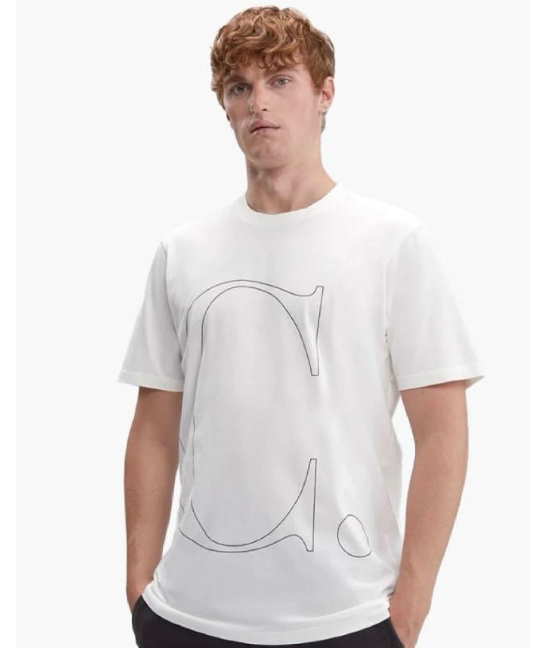 CP COMPANY Бежевая хлопковая футболка, фото 4