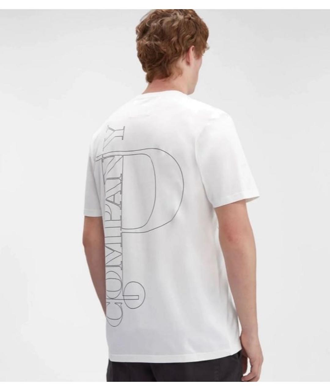 CP COMPANY Бежевая хлопковая футболка, фото 5