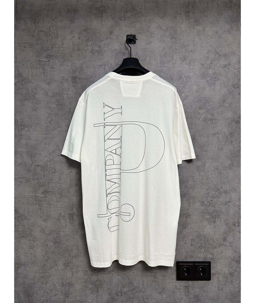 CP COMPANY Бежевая хлопковая футболка, фото 3