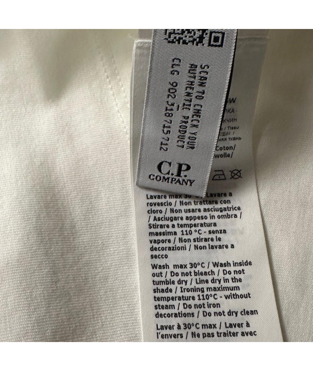 CP COMPANY Бежевая хлопковая футболка, фото 6