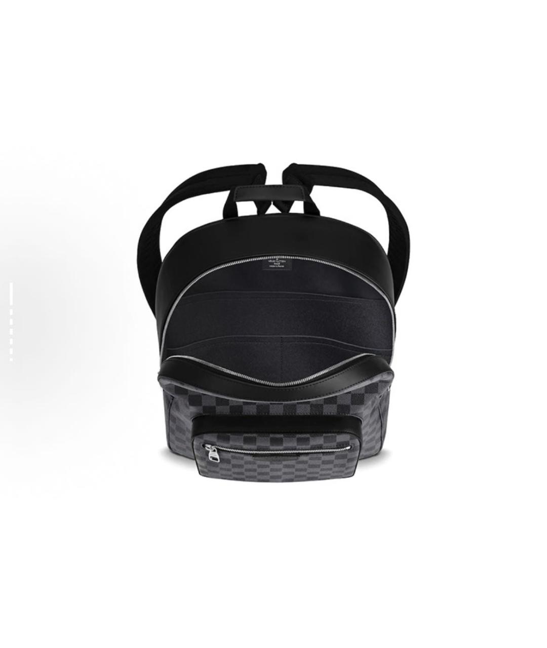 LOUIS VUITTON Черный рюкзак из искусственной кожи, фото 4