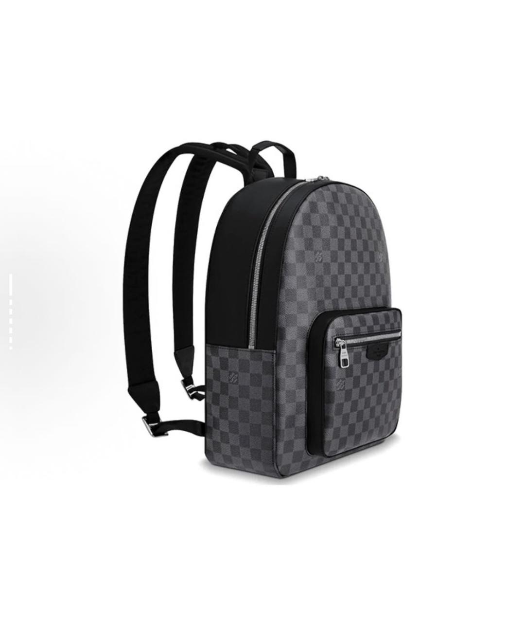 LOUIS VUITTON Черный рюкзак из искусственной кожи, фото 2