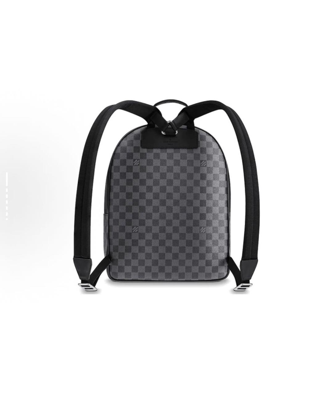 LOUIS VUITTON Черный рюкзак из искусственной кожи, фото 3