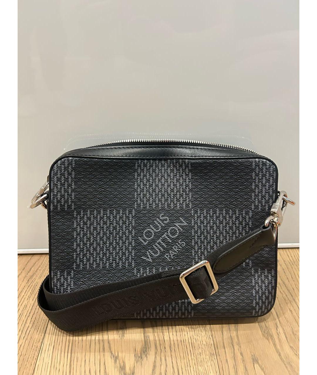LOUIS VUITTON Антрацитовая сумка на плечо, фото 9