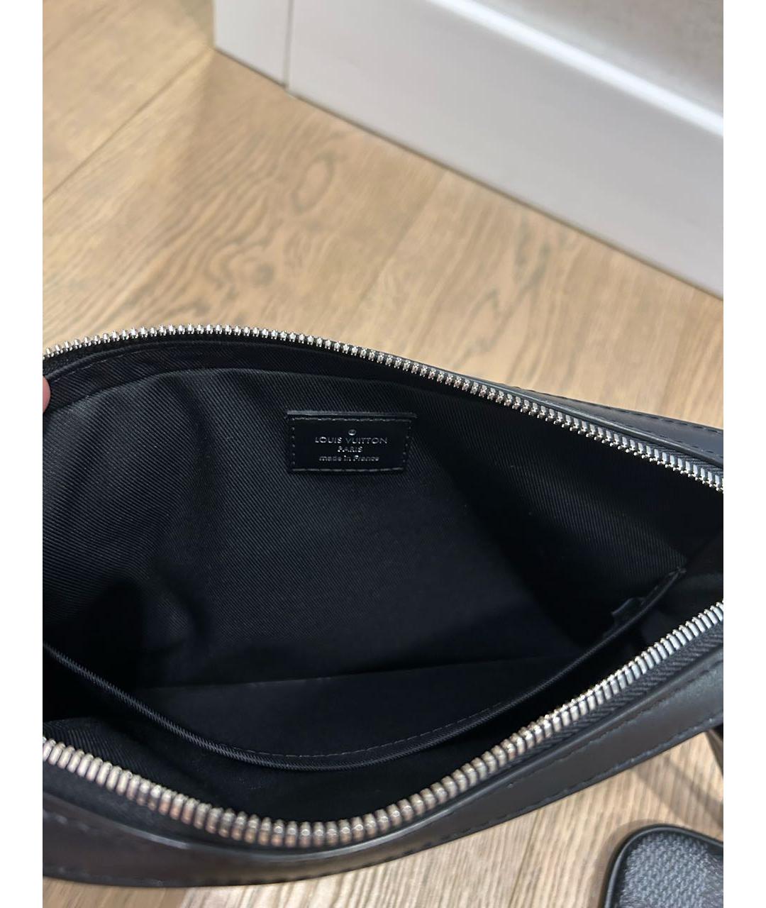LOUIS VUITTON Антрацитовая сумка на плечо, фото 4