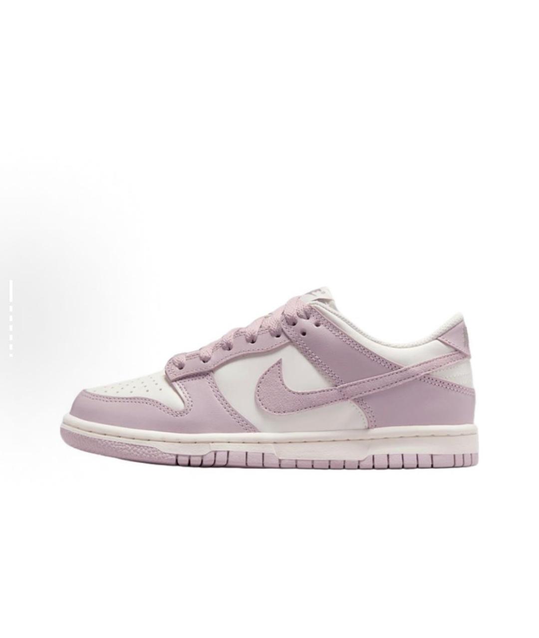 NIKE Розовые кеды из искусственной кожи, фото 5