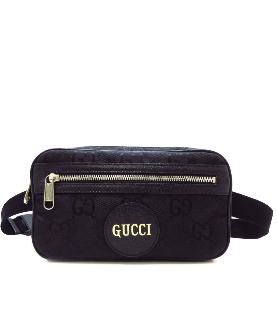 GUCCI Черная тканевая поясная сумка, фото 9