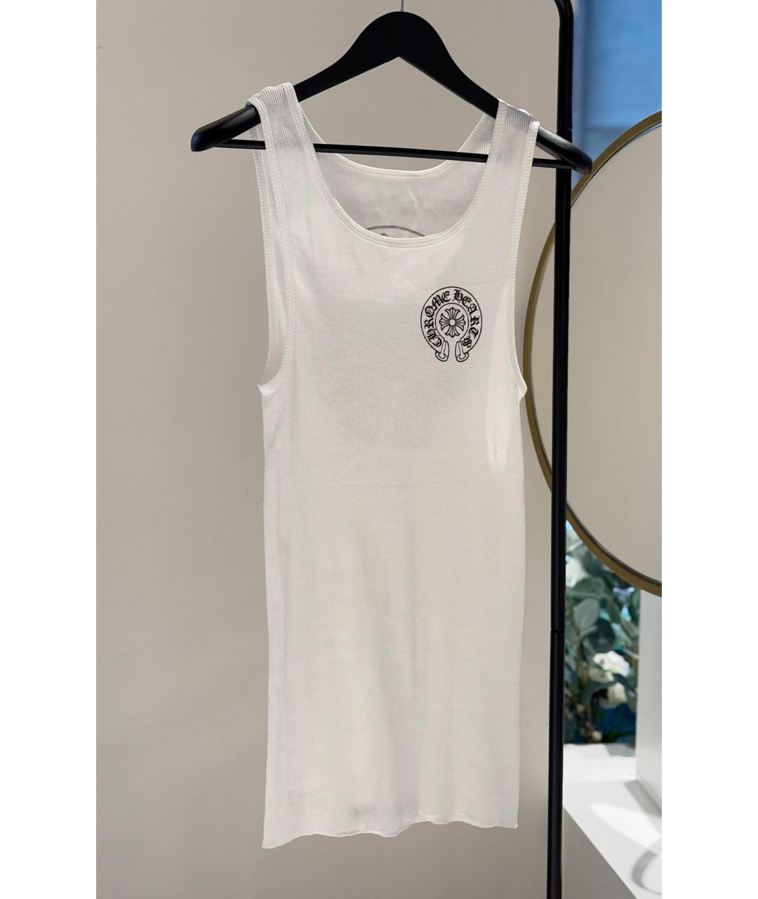 CHROME HEARTS Белая хлопковая майка, фото 7