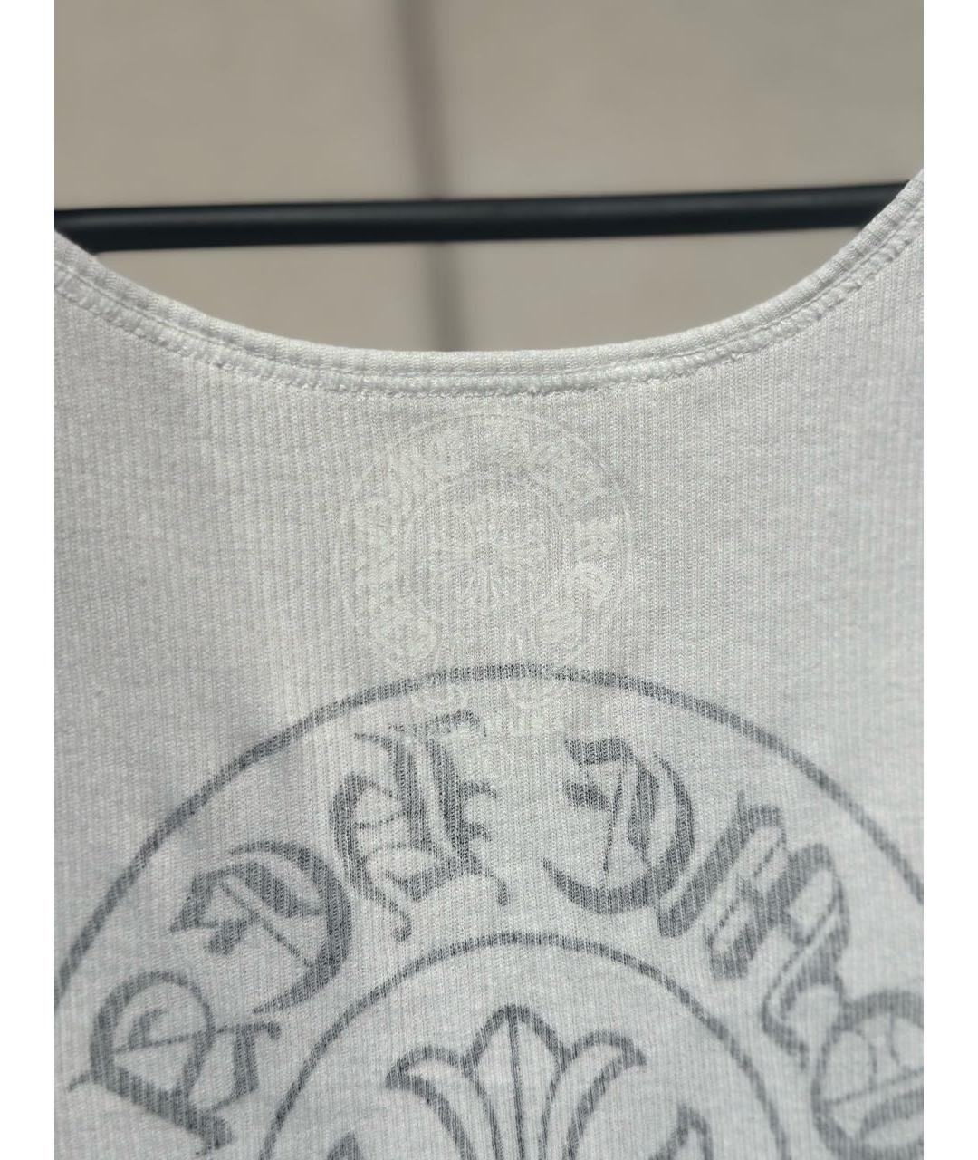 CHROME HEARTS Белая хлопковая майка, фото 3